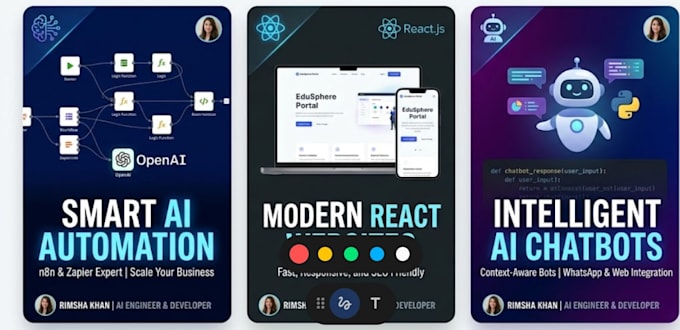 design and dev futuristic ai web app with premium animations