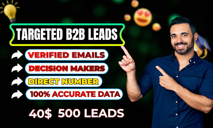 find contact info and build verified b2b email lists