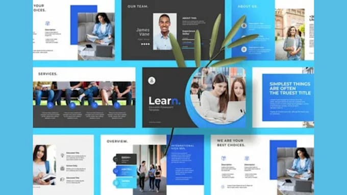 design engaging educational presentations and webinar slides for learning