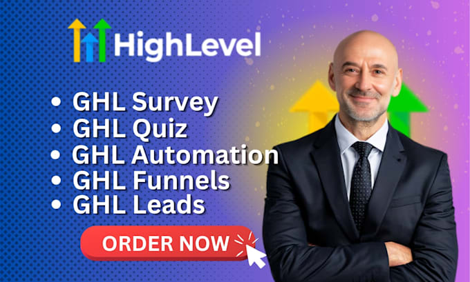 setup ghl survey, quiz, funnels, leads, automation