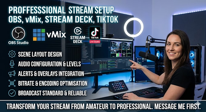 set up your obs or vmix stream professionally
