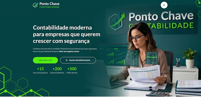 create a landing page