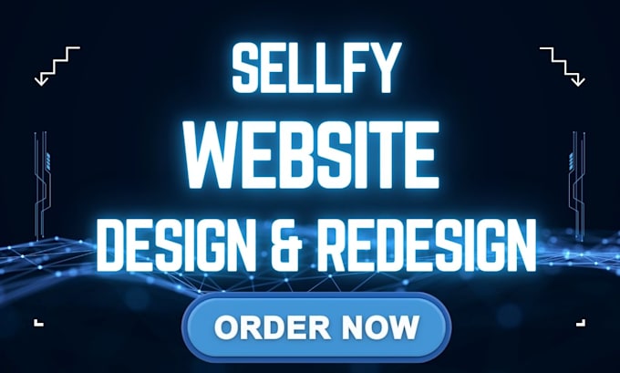 do sellfy website design, redesign sellfy store, shopify website creation