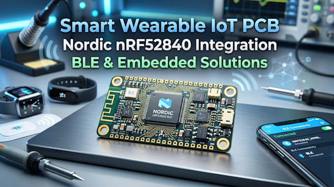 design smart wearable iot pcb with nordic nrf52840 integration