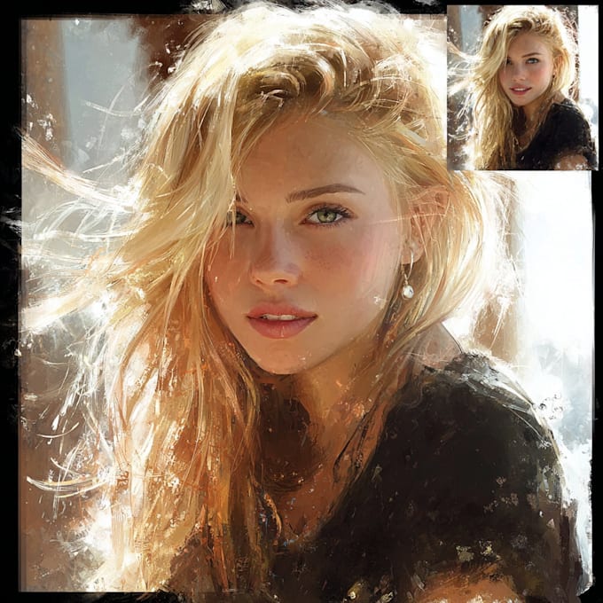 Draw realistic digital oil painting from your photo by Buolden | Fiverr