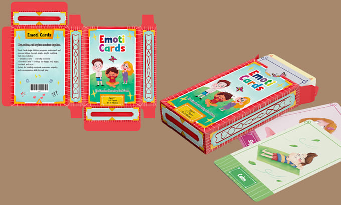 design custom educational learning card games mockups printable deck kid game