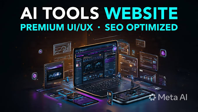 create a responsive ai tools website or SEO tools web platform