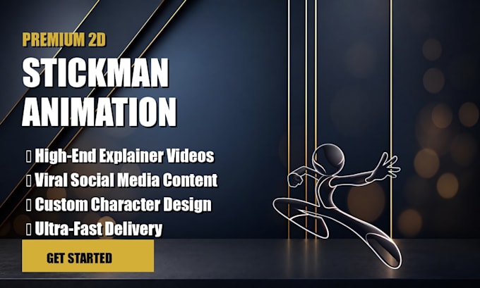 create a professional 2d stickman animation explainer video