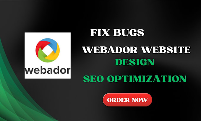 fix bugs and build your webador website with SEO optimization