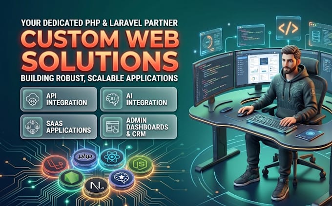 develop or modify a scalable, secure erp or management systems in laravel