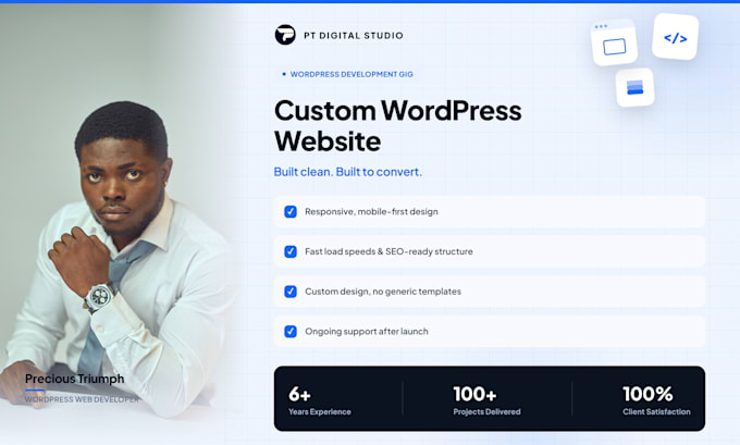build wordpress website, design wordpress website with oxygen builder