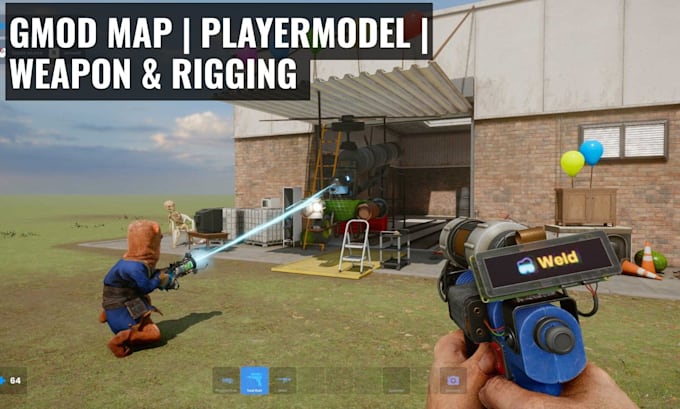 create and edit custom gmod maps playermodel character and weapon for garrys mod