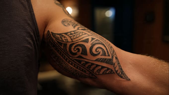 create a profesional tribal tattoo design
