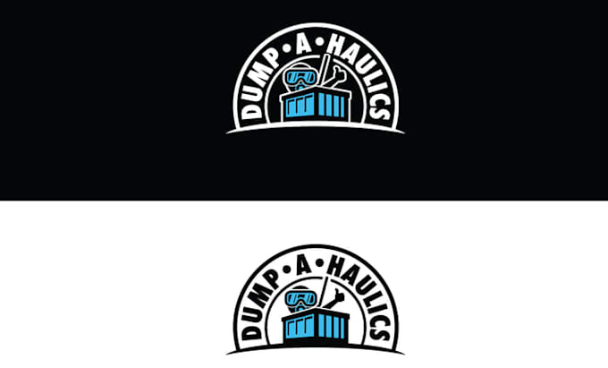 design custom dumpster rental and junk removal logo