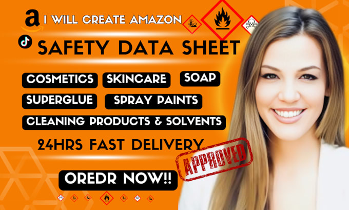 create amazon safety data sheet for hazmat compliance approval