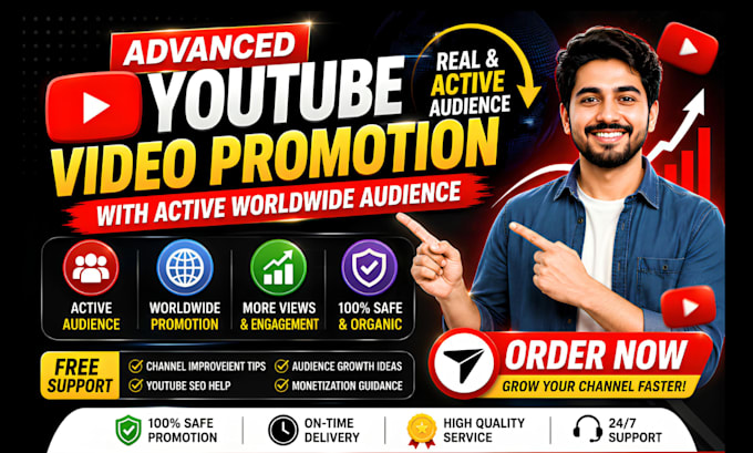 do advanced promotion youtube videos with active audience