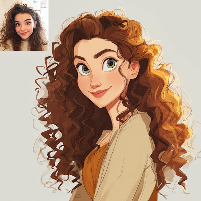 draw portrait avatar cartoon from photo