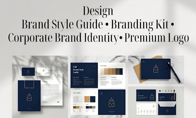Design brand style guide branding kit corporate brand identity premium ...