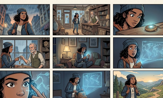 draw comic panels comic strips and sequential art for webcomics