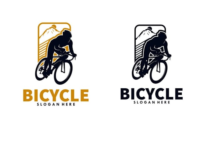 create a professional mountain cycle logo design
