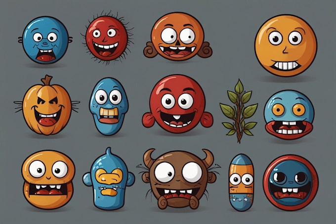create vector cartoon graphics in short terms