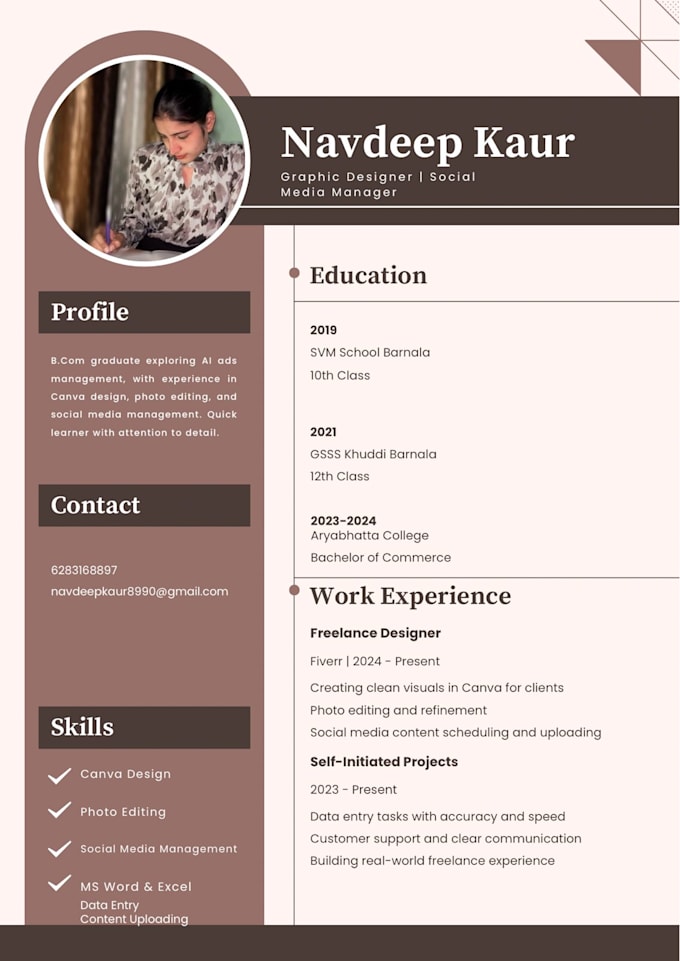 create professional resume using ai and canva