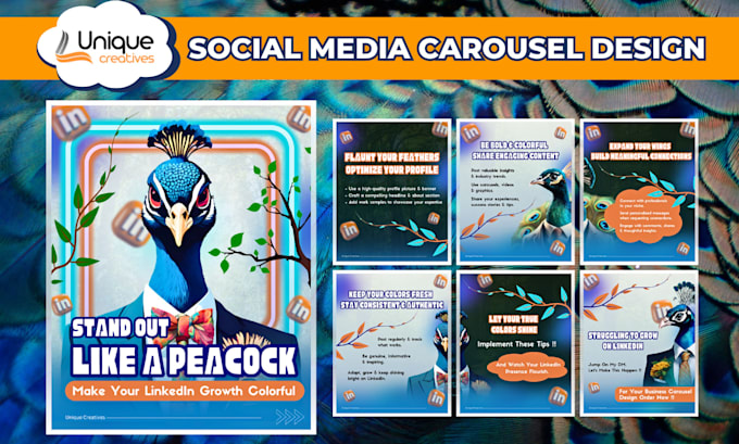 create professional carousel post designs for any business