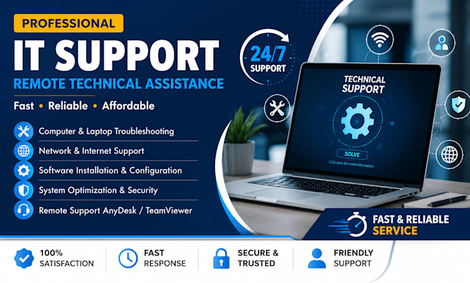 provide telecom network  and IT services support remotely