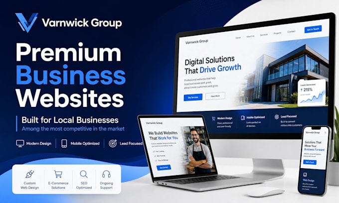 design a premium professional website for your business