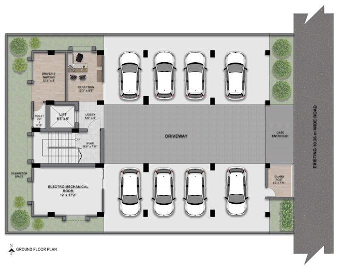 draw professional autocad floor plans