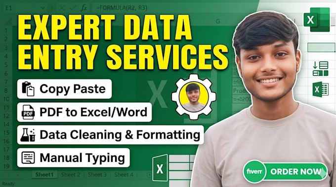 clean, format, merge excel data and convert pdf into excel