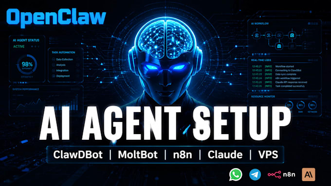 openclaw setup install open claw clawdbot moltbot n8n automation ai agent