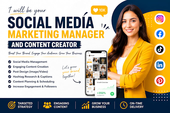 be your social media marketing manager and content creator