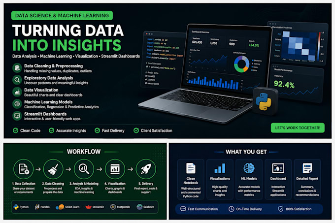 do machine learning and data science tasks in python