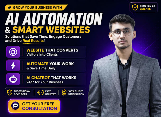 develop websites and business automation, grow your business fast