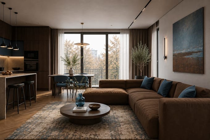 create photorealistic 3d interior visualization renders