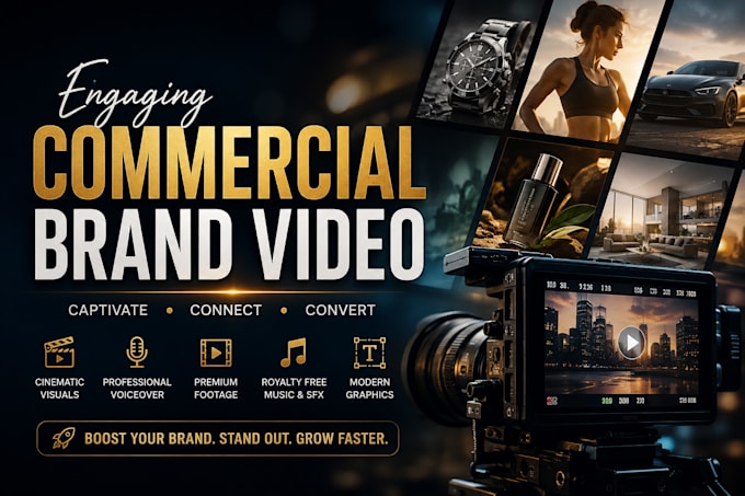 create an engaging commercial brand video