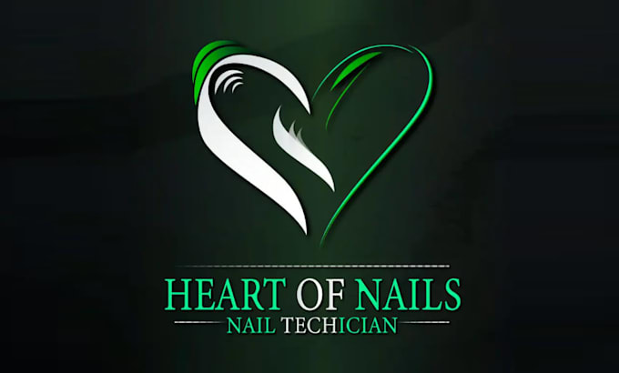 design particular cosmetics nail technician logo