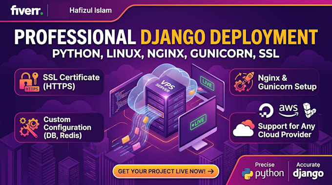 deploy python django project on linux vps server with ssl