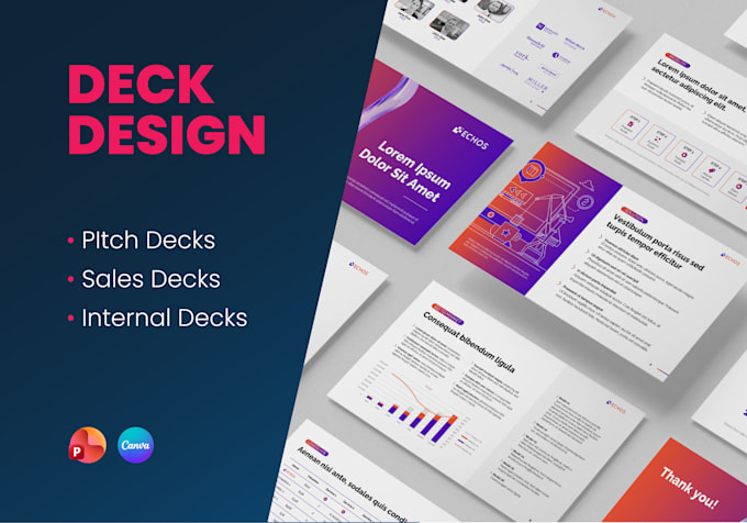 design a clean professional presentation deck