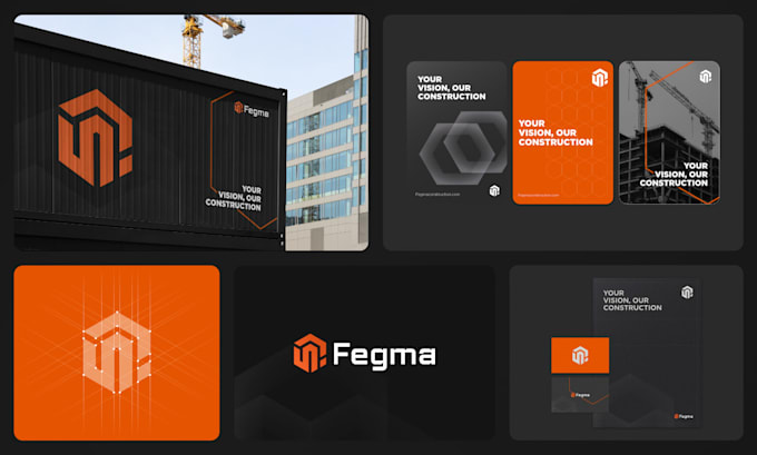 design creative logo visual identity with all files in 72h