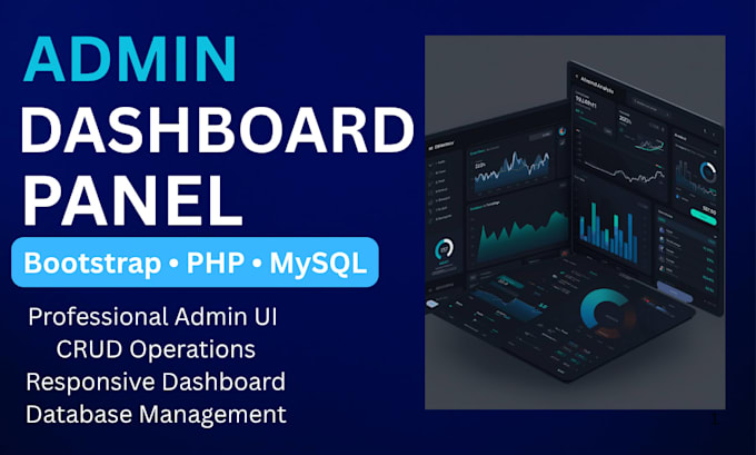 build admin dashboard using bootstrap PHP mysql