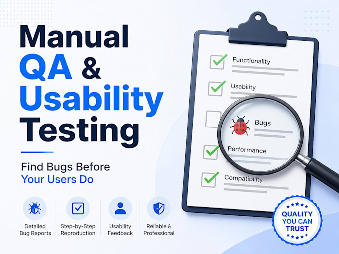 manually test your app for bugs and UX problems