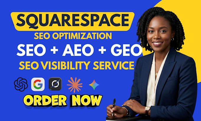do squarespace aeo, GEO, SEO, website optimization, squarespace web optimization