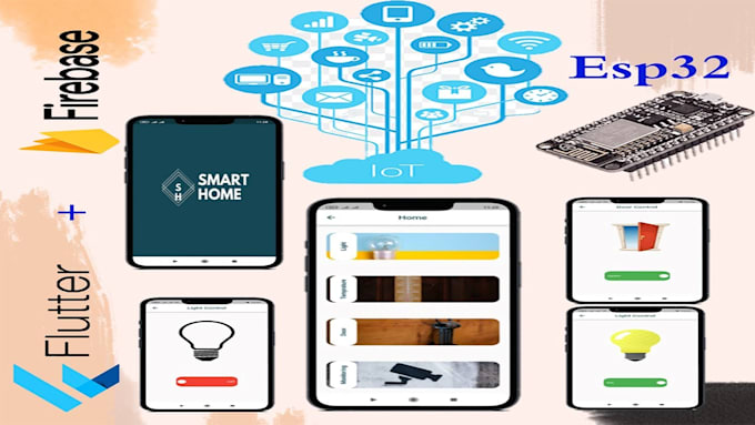 develop tuya, iot, smart home app  with esp32, firmware and pcb design
