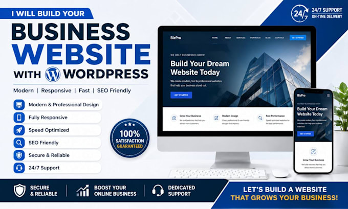 build your business website with worldpress