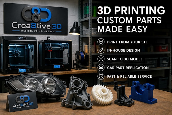 3d print your stl part or prototype and ship it to you