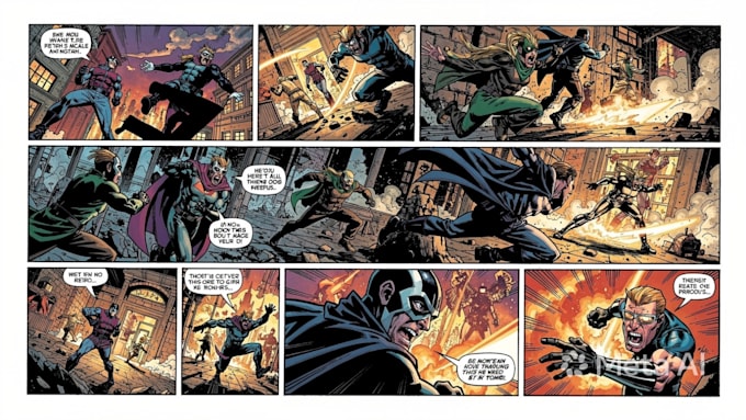 comic book illustration comic strip graphic