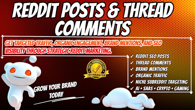 do reddit seo post and thread comment brand mention website marketing