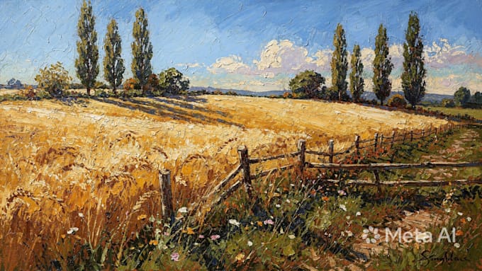 paint a real oil painting on canvas